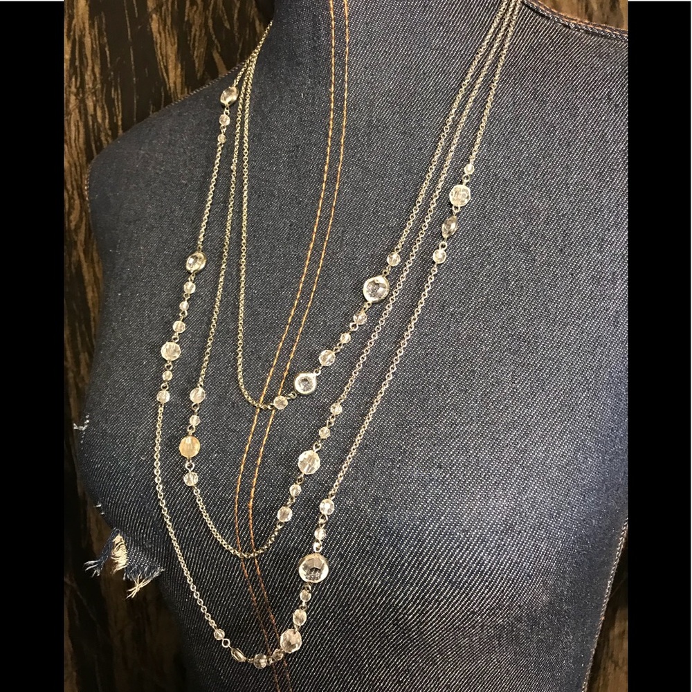 🔆 Chains & crystals women’s necklace